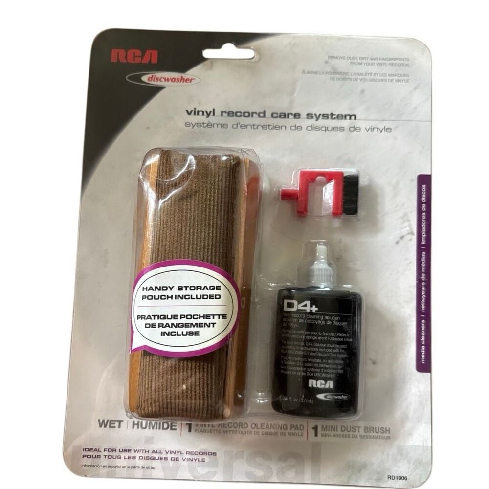 New RCA Discwasher RD1006 D4+ Vinyl Record Care System Cleaning Kit Sealed